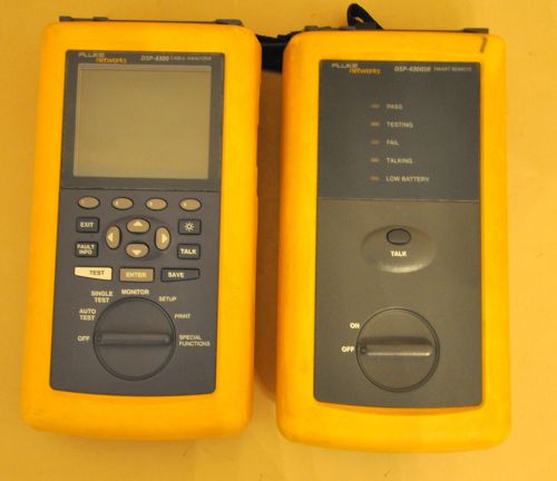Fluke Networks DSP-4300 Analyzer Cable Tester DSP4300 FTA 420 Modules
