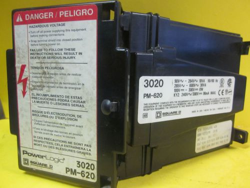 Square d 3020 pm-620 power logic meter ...................wo-28 for sale