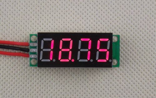 DC 0-50V Red 0.36&#034; LED 4 Digit Digital Voltmeter Voltage Meter Panel