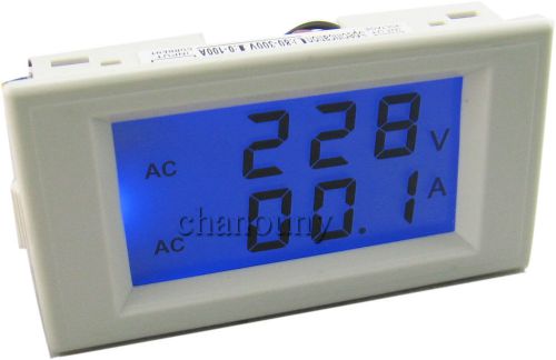 Digital ac voltmeter ammeter volt amp meter voltage ampere gauge ac80-300v/100a for sale