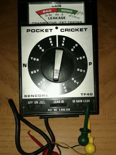 SENCORE TF40 Pocket Cricket Tester! Portable Transistor Tester