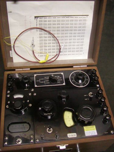 Honeywell Rubicon Instruments Wood Case Potentiometer 2720, VERY NICE!!!