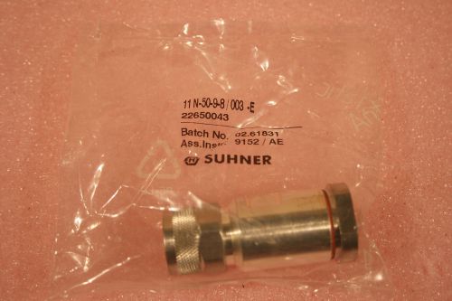 NEW Huber+Suhner N Male 50? RF Connector, 11N-50-9-8/003, For 1/2&#034;; Trade $89