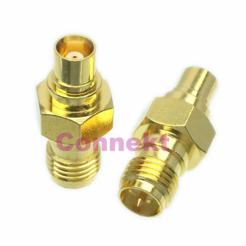RP-SMA female plug to MCX female jack RF coaxial adapter connector