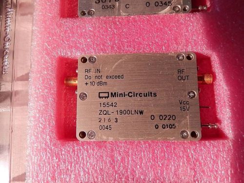 NEW Mini Circuits ZQL-1900LNW Lo Noise Amplifier 1700 - 2000 MHz 100