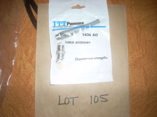 ITT Pomona cable accessory BNC(M)W/Stress Boot RG174/U   lot 105
