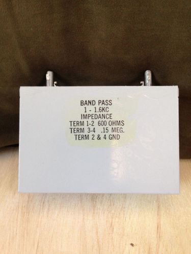 Vintage Western Electric Band Pass Filter, New