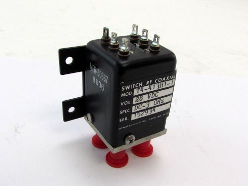 Dynatech T4-413B1-1 Relay Switch RF Coaxial / 28 VDC
