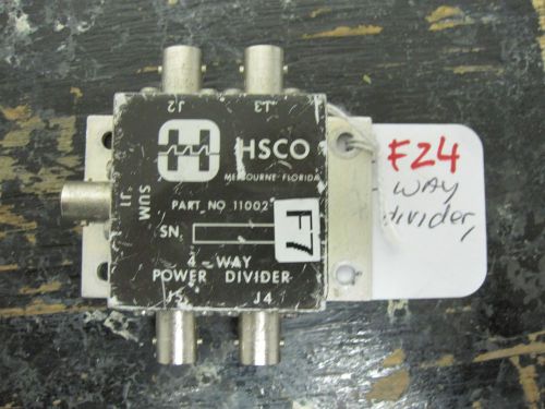 Hsco 4-port if splitter-combiner, bnc, pn 11002 for sale