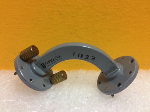 Waveline 1033 (wr-28) 26.5 to 40 ghz, choke to cover, 90° waveguide elbow for sale