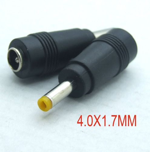 10pc dc 5.5 x 2.1mm female jack to 4.0 x 1.7mm dc plug adaptor for power charger for sale