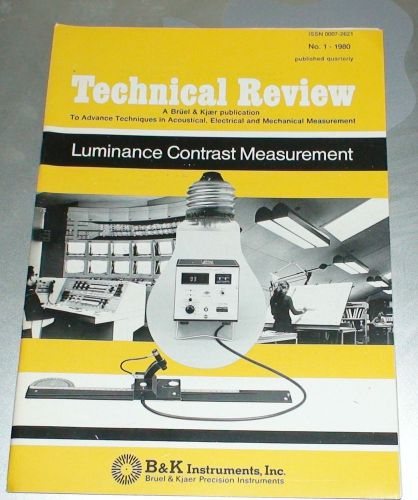 Bruel &amp; Kjaer Technical Review No.1 1980 - B &amp; K Instruments Inc.
