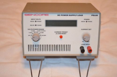 Sencore PSL60 DC Power Supply Load - 60 Watts, 4-200 Volts DC, 10 Amps