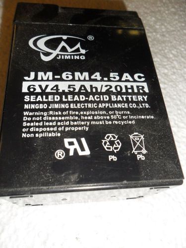 Lot of 2 Jiming Batteries JM-6M 4.5AC with Free Shipping!