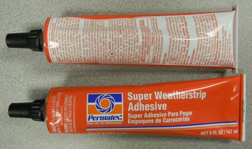 2 Tubes Permatex 81731 Super Weatherstrip Adhesive, 5 oz each