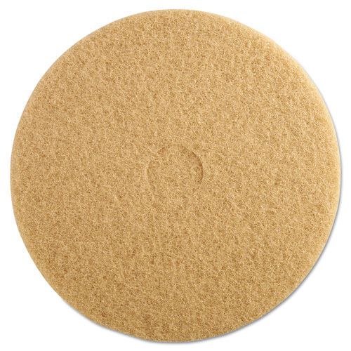 3M Ultra High-Speed Floor Burnishing Pads 3400 20&#034; dia Tan 5/Carton