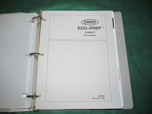 Service Manual for Tennant ECO-PREP COMPACT