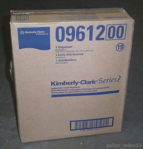 Kimberly-clark professional smoke/grey jumbo roll tissue dispenser 09612, nib for sale