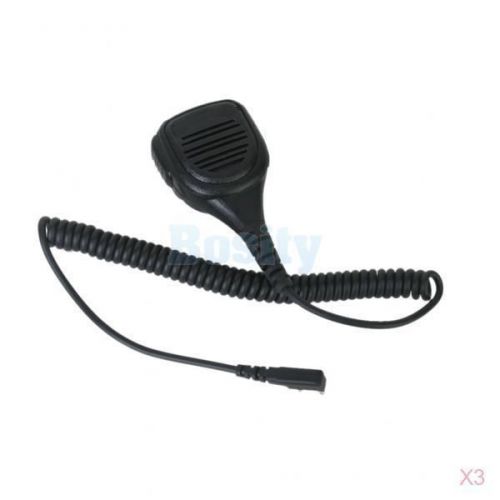 3x handheldshoulder waterproof mic speaker mt510-pk01 for kenwood radio walkie for sale