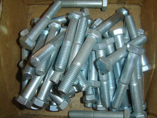Lot of 23 hex cap screws bhc35 1/2-13 3&#034; length steel &amp; zinc for sale