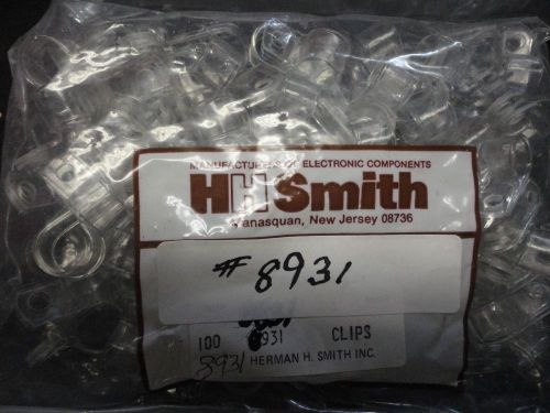 100PCS 1/2&#039;&#039; DIA. WIRE &amp; CABLE CLAMPS MFG. HHS # 8931 CLEAR