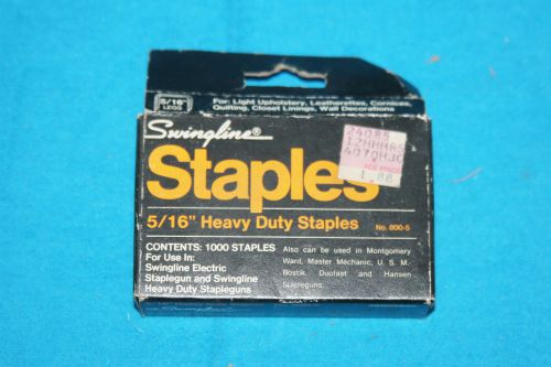 Vintage swingline staples - 5/16&#034; heavy duty staples - no. 800-5 for sale