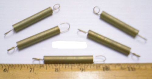 Lot of 5 helical extension springs for sale