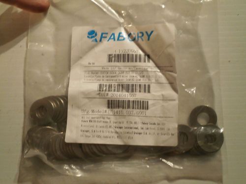 Qty = 50: Flat Washers, Standard, 18-8 SS, 3/8in, PK50 Fabory 22UG07
