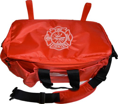 FIRE FIGHTER EQUIPMENT BAG ... RED  (police equipment style bag)