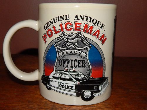Genuine Antique Policeman / Peace Officer, Coffee Mug.  Flawless Condition.