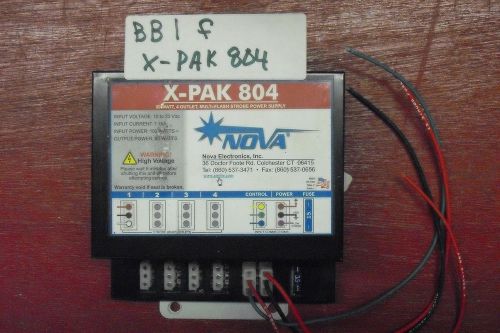 Nova x-pak 804 multi-flash led strobe power supply ~ police ~ fire ~ towing for sale