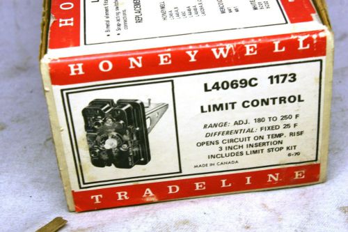 Honeywell Tradeline Limit Control switch L4069C 1173 F replaces many New in Box
