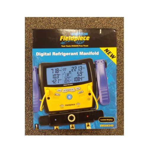 Fieldpiece SMAN340 3-Port Digital Manifold with 2 Type K T-Couples &amp; Carry Case