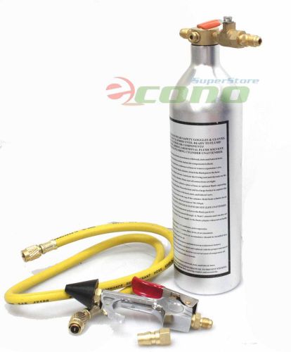 A/C AC Air Conditioner System Flush Canister Gun Kit R134 R12 R22 R410 R404
