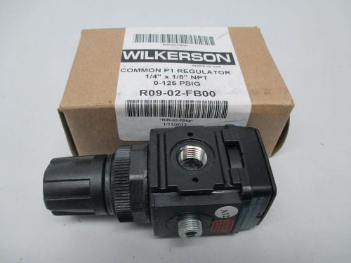 NEW WILKERSON R09-02-RB00 0-125PSI 300PSI 1/4X1/8IN NPT REGULATOR D273419