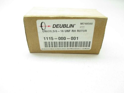 New deublin 1115-000-001 5/8-18 unf rh rotory union 3/8 in npt d448548 for sale