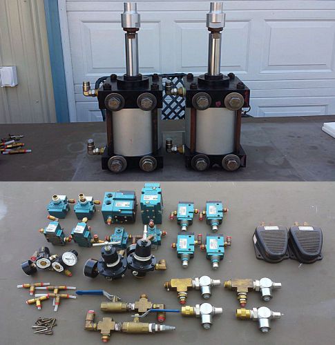 Lot bimba mac watts trd &#034;6x4&#034; valves cylinders pneumatic gauge regulators switch for sale