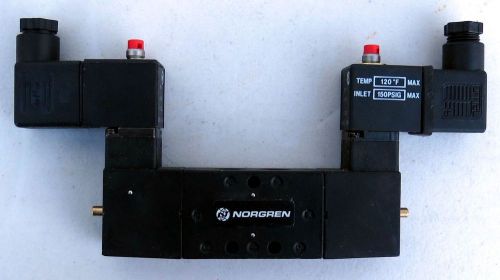 Norgren super x 5/2 double solenoid valve x4 1252  w/ 2  - 10 bar new for sale