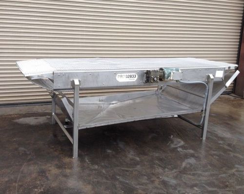 42” w x 10&#039; long ss conveyor with ss wire mesh food grade belt for sale