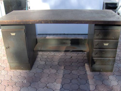 industrial steel workbench cabinet storage. Equipto. 72&#034;x 36&#034;x 2&#034; top. s. tampa