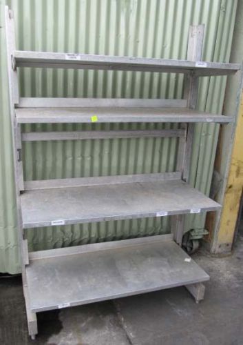 Adjustable galvanised storage rack system 4 shelf (r,3-00). for sale