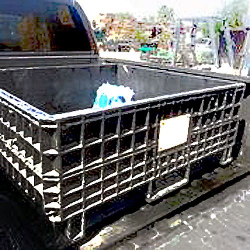 Pallet Box Storage 48x45x20 Automotive Bin FIXED WALL Shipping Export Cargo