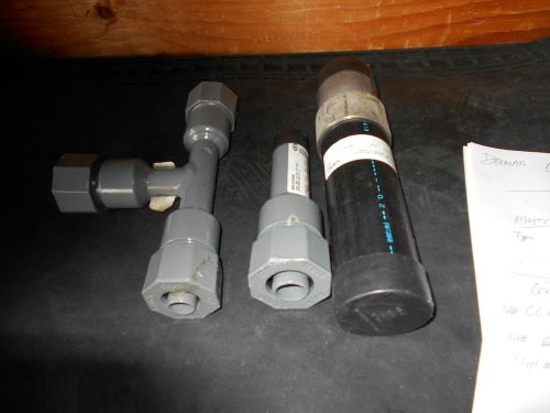 3pieces  new,  george fisher/central compression  adapters,coupling  &amp;   tee for sale