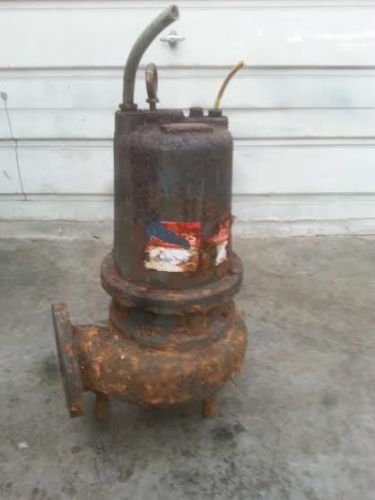 Goulds submersible sewage pump, 4sd12k4fa 7.5hp, rpm 1750, volts 460, amps 11.5 for sale