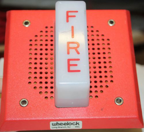 Wheelock Safety Security Industrial Signaling Fire Alarm Supply E7025-WS-24 Red