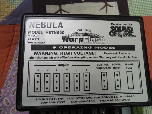 SOUNDOFF SIGNAL NEBULA STROBE POWER SUPPLY ETN660 60 WATTS 6 OUTPUT