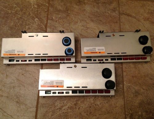 Lot of 3 Federal Signal Target Tech Model: 8583276A Strobe Power Supply 4 Outlet