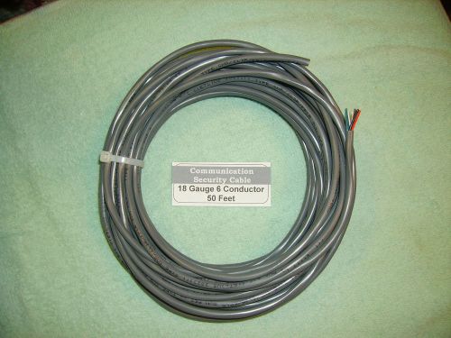 Communication &amp; Security Cable 18 Gauge, 6 Conductor- New
