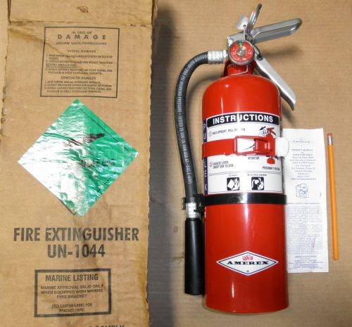 Fire Extinguisher Purple K Wet Chemical Amerex 5 Lb. with Bracket Non-Toxic