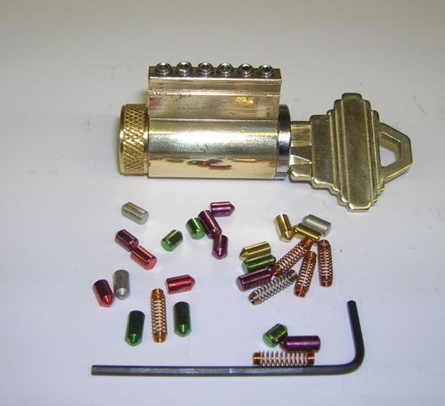 Locksmith Practice Lock With Removeable Pins. Works With 1 Pin in or all 6 Pins.